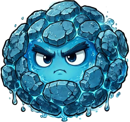 Pebble, Water Baby Rampart with ice-rock armor