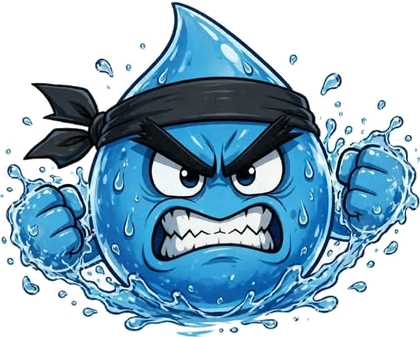 Splash, Water Baby Shadow Scout with bandana and droplet